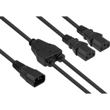 Alcasa Kabel zasilający Alcasa Kabelmeister SK1436-S003 kabel zasilające Czarny 0,3 m IEC C14 IEC C13