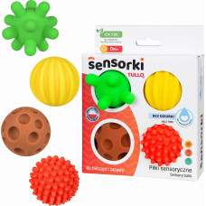Tullo Piłki sensoryczne 4szt Bez dziurki 495 74958