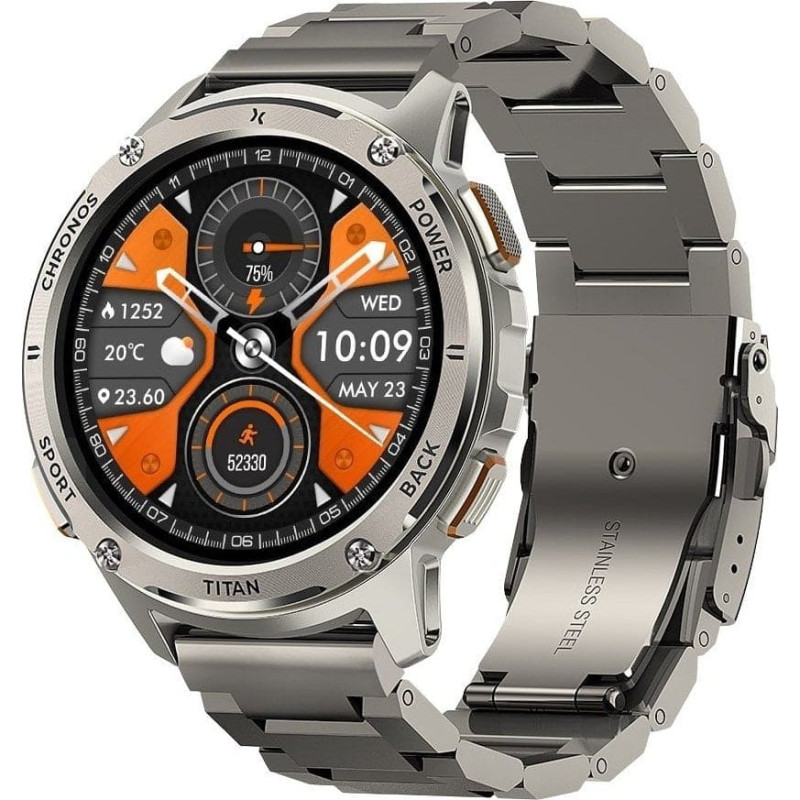 Maxcom Smartwatch FW110 Titan Chronos Srebrny