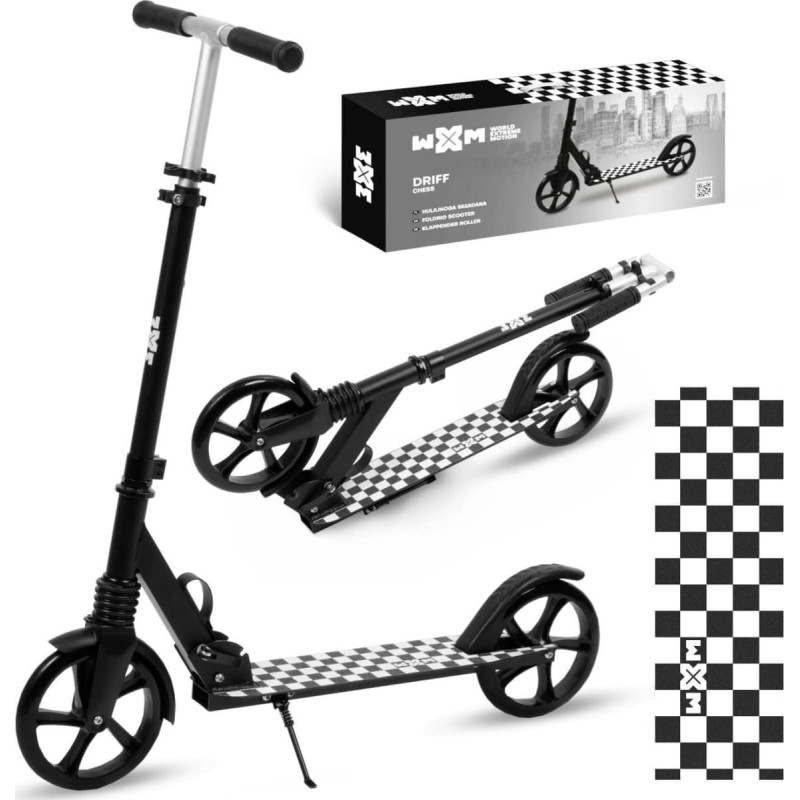 Kidwell Hulajnoga miejska wxm driff chess kÓŁka 20cm skŁadana czarna