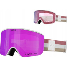 Giro Gogle zimowe GIRO ELLA WHITE LX STRIPE (szyba VIVID PINK 00% S3 + VIVID INFRARED 62% S1) (NEW 2024/2025)