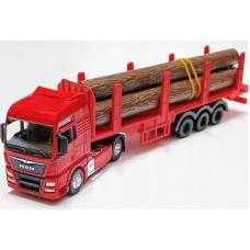 Welly WELLY TRUCK 1:64 MAN TGX Z DREWNEM 58034