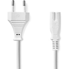 Nedis CEGL11040WT20 kabel zasilające Biały 2 m Wtyczka zasilająca typu C IEC 320