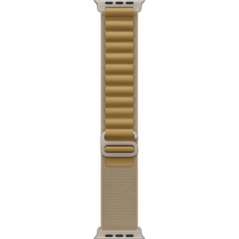 Apple 49mm Tan Alpine Loop - Medium - Natural Titanium Finish
