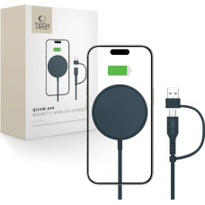 Tech-Protect QI15W-A44 MAGNETIC MAGSAFE WIRELESS CHARGER NAVY BLUE