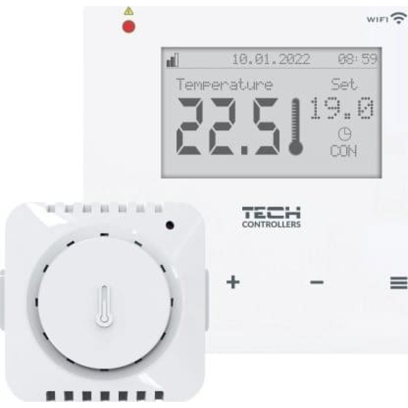 Tech Regulator pokojowy dwustanowy T-5z WiFi (montaż podtynkowy)