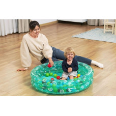 Triton Basenik Zielony 91x20cm + Piłeczki BESTWAY