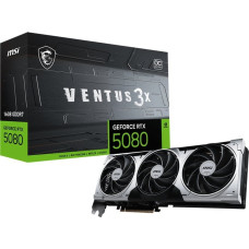 MSI Karta graficzna MSI GeForce RTX 5080 Ventus 3X OC 16GB GDDR7 DLSS4
