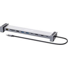 Manhattan 190398 stacja dokująca Przewodowa USB 3.2 Gen 1 (3.1 Gen 1) Type-C Szary