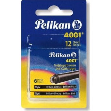 Pelikan Naboje atramentowe 4001 TP/6 czarne 12 sztuk