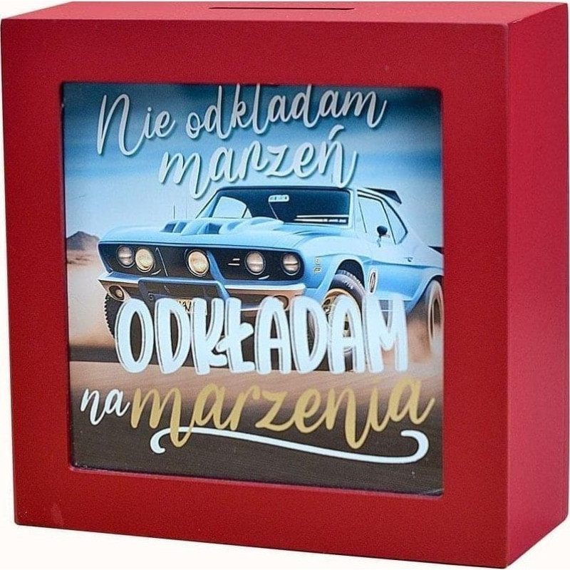 Kukartka Skarbonka na marzenia auto EDUKAMP