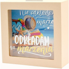 Kukartka Skarbonka na marzenia plaża EDUKAMP