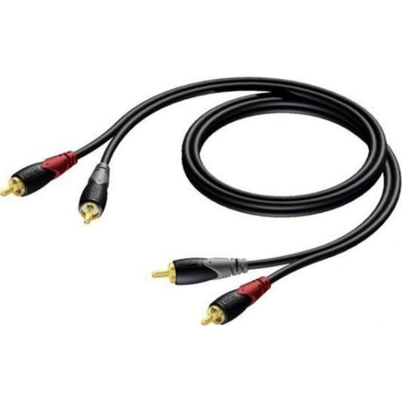 Procab CABLE 2X RCA/CINCH MALE -2X RCA/CINCH MALE 1,5