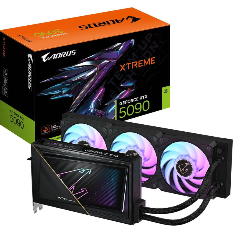 Gigabyte Karta graficzna Gigabyte AORUS GeForce RTX 5090 Xtreme Waterforce 32GB GDDR7 (GV-N5090AORUSX W-32GD)