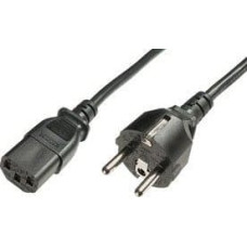 Goobay 50098 kabel zasilające Czarny 2 m Wtyczka zasilająca typu F IEC C13