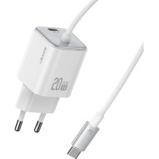 Usams Ładowarka sieciowa USAMS JC Series CC261 20W GaN Mini Fast Charger 2xUSB-C biały