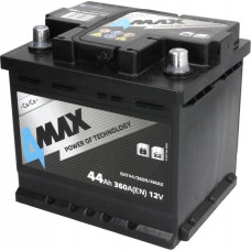 Dymo Akumulator 4MAX 12V 44Ah/360A (P+ biegun standardowy) 210x175x190 B13 - stopka o wysokości 10.5 mm (rozruchowy)
