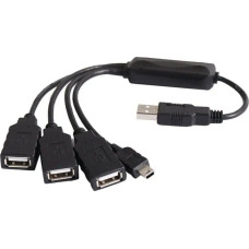 Premiumcord USB2.0 HUB 4-portový Black cable