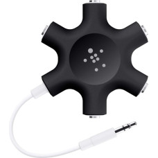 Belkin MiniJack 3.5mm - MiniJack 3.5mm x5 0.1m czarny (F8Z274btBLK)