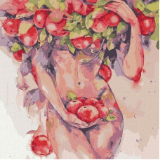 Ideyka Malowanie po numerach - Pokusa jabłkowa 40x40cm EDUKAMP