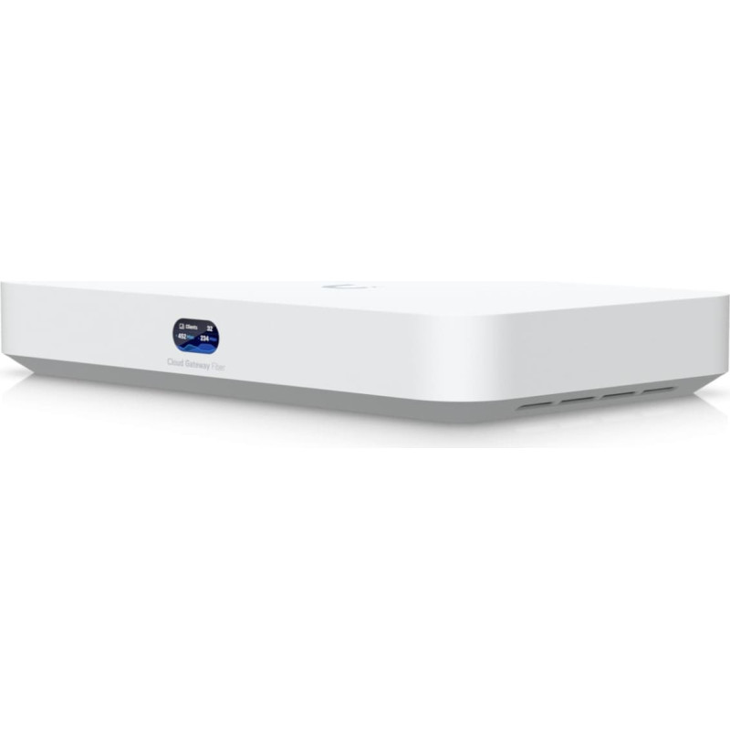 Ubiquiti CLOUD GATEWAY FIBER. DESKTOP 10G CLOUD GATEWAY WITH INTEGRATED POE SWITCH, SELECTABLE NVR STORAGE, AND FULL UNIFI APPLICATION SUPPORT (NO STORAGE)