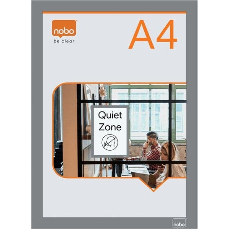Nobo Samoprz magnetyczna ramka A4 2pcssrebrna