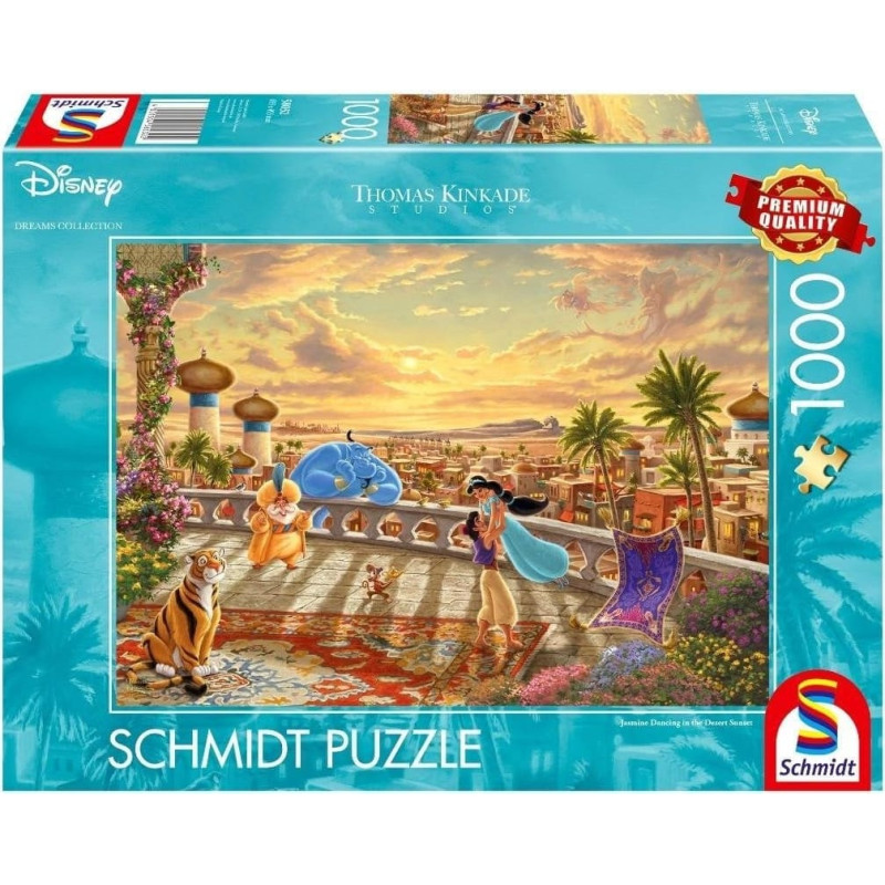 Schmidt Spiele Puzzle PQ 1000 Disney: Dżasmina i Alady G3 EDUKAMP