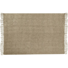 Beliani Koc VELLA Bawełna 150 x 200 cm Beżowoszary Lumarko!