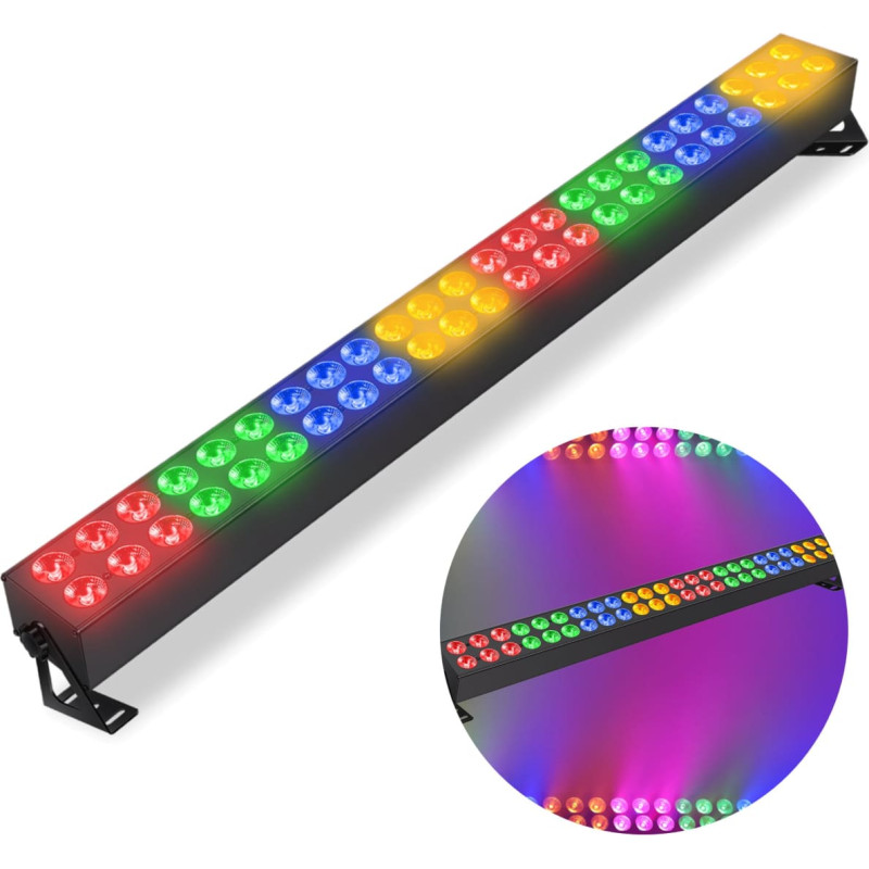 Light4Me PIXEL BAR 48 RGBA listwa oświetleniowa oświetlenie sceniczne dekoracja światłem 48x3W LED
