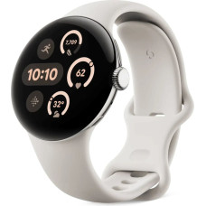 Google Pixel Watch 3 (45mm), Active Band, Porcelain, Large
