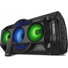 Sven Głośnik Sven PS-680, juodas, power output 2x32.5W (RMS), TWS, Bluetooth, FM, USB, Micro SD, LED-display, RC, lithium battery, SV-020187