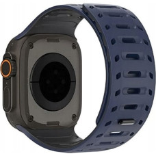 Duxducis DUX DUCIS pasek CS magnetyczny silikonowy do Apple Watch 42/44/45/46/49 mm granatowo czarny