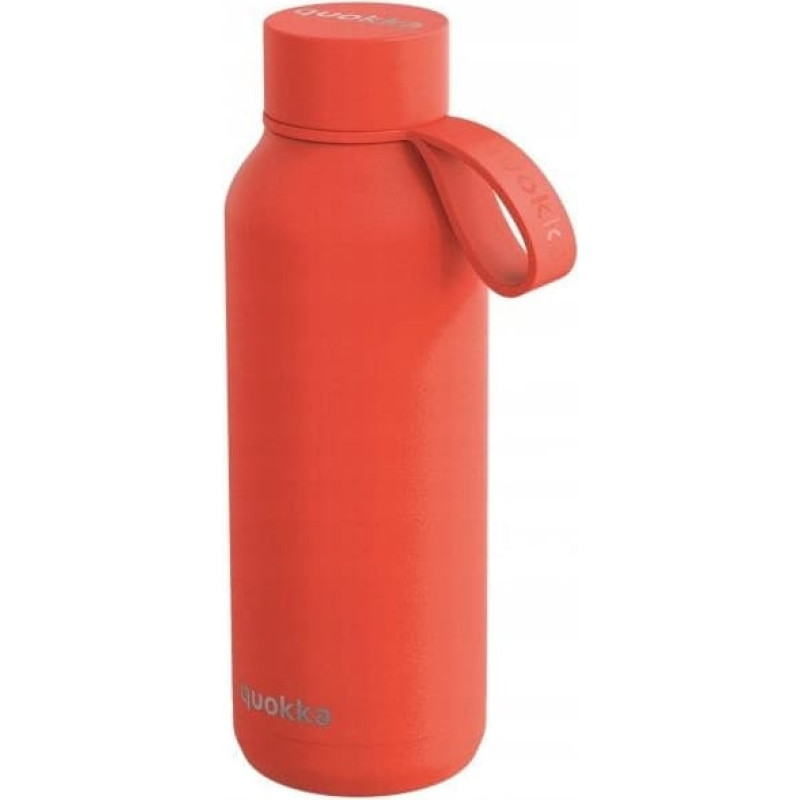 Quokka Solid With Strap - Butelka termiczna ze stali nierdzewnej 510 ml z paskiem (Orange)