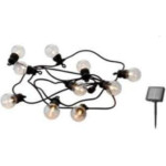 Konstsmide Sirius Home 69601, Light decoration chain, Black, 10 lamp(s), LED, Solar, 30 cm