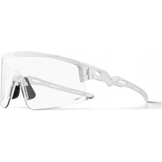 Rockbros Okulary rowerowe Rockbros fotochromowe, z ochroną UV i wkładką korekcyjną - białe