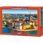 Castorland Puzzle 500 Sztokholm stare miasto, Szwecja