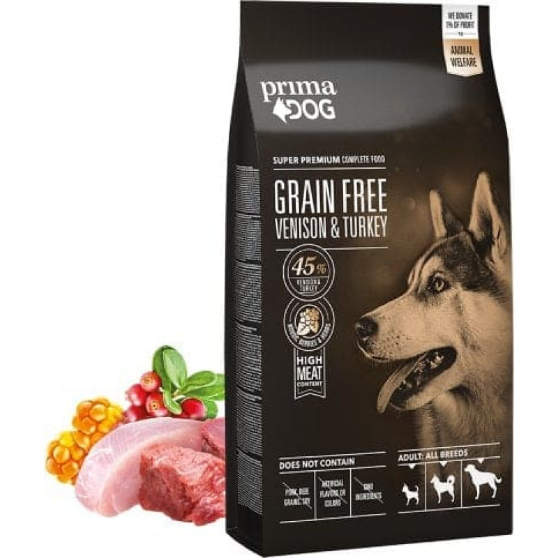 Prima DOG VENISON-TURKEY GRAIN-FREE 10 KG