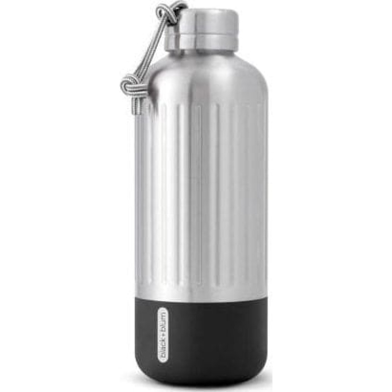 Black & Blum Butelka stalowaa EXPLORER 850ml, czarna / BLACK+BLUM