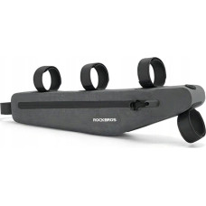Rockbros Długa sztywna torba rowerowa wodoodporna mocowany do ramy 1.5L szara ROCKBROS