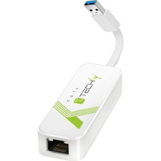 Manhattan TECHLY USB3.0 RJ45 Adapter Weiss USB Stecker Typ A am Kabel auf RJ45 Netzgeschwindigkeit 10/100/1000 MBit/s