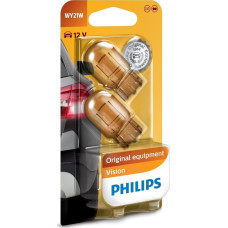 Philips ŻARÓWKA WY21W 12V/21W WX3X16D POMARAŃCZOWA (CAŁOSZKLANA) BLISTER 2SZ