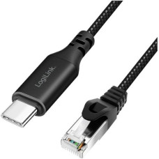 Logilink Kabel adapter LogiLink CU0413 Ethernet USB 3.2, C/M do RJ45/M, aktywny, 3 m
