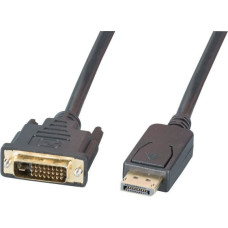 EFB DisplayPort auf DVI Anschlusskabel schwarz 3m DisplayPort 20-poliger Stecker auf DVI Stecker A-A