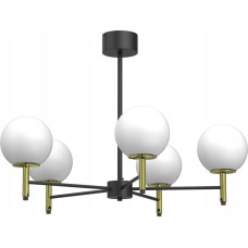 Noname Luminex Awinion 1654 lampa wisząca zwis 6x15W E27 czarna/złota