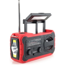 Mentor PRISTAR radio FM z latarką 4000 mAh YX328 czerwone