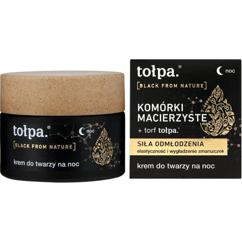 Tołpa Black From Nature - Siła odmłodzenia - Krem do twarzy na noc 50ml