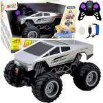 Leantoys Auto Terenowe Off-Road RC Zdalnie Sterowane Srebrne 1:16 LEAN Toys