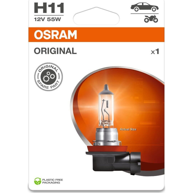 Osram CAR LIGHT 64211-01B 55W 12V PGJ19-2 BLI1