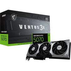 MSI Karta graficzna MSI GeForce RTX 5070 Ventus 3X OC 12GB GDDR7