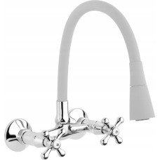Invena bateria kuchenna ścienna Roma, szary/chrom BC-24-E5S-L